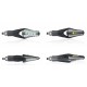 LED Blinker Chaft Hecker carbon /smoke