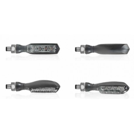 LED Blinker Chaft Atomic schwarz/smoke