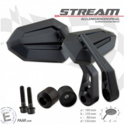 Moto-Parts Stream handlebar mirror for Kawasaki