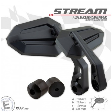 Moto-Parts Stream handlebar mirror