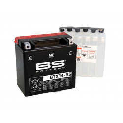 Batterie BS BATTERY BTX14-BS sans entretien livrée avec pack acide