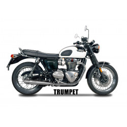Auspuff Spark Trumpet - Triumph Bonneville T120 2017-20 | Schwarz