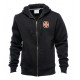 Hoodie West Coast Choppers El Diablo Zip Noir