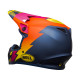 Motorcycle helmets BELL MX-9 Mips Helmet Strike Matte Blue/Orange/Pink