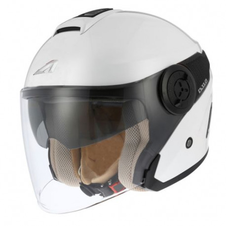 Motorcycle helmets Astone Dj10-2 MONOCOLOR PEARL WHITE/BLACK