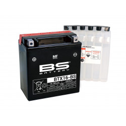 BS BATTERY Batterien BTX16-BS wartungsfrei mit säurepack geliefert