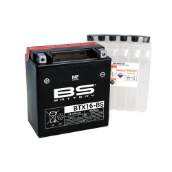 BS BATTERY Battery BTX16-BS Maintenance Free with Acid Pack