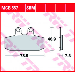 Plaquettes de frein TRW MCB557