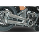 Exhaust Vperformance Twin Slash-Cut D 80 Chrome - Indian Scout Bobber