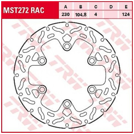 Brake discs TRW MST271RAC