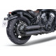 Auspuff Vperformance Twin Slash-Cut D 80 Black - Indian Scout Bobber