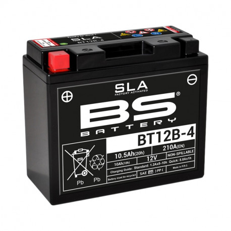 BS BATTERY Batterie BT12B-4 SLA wartungsfrei fabrik activiert