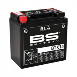 BS BATTERY Battery BTX14 SLA Maintenance Free Factory Activated
