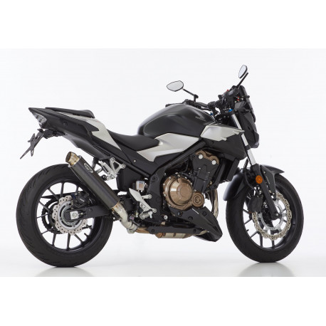 Auspuff Shark SRC 4 Schwarz für Honda CBR 500 R // CB 500 F / FA / X 17-18