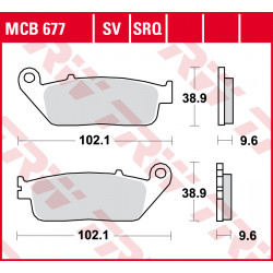 Disc brake pads Front TRW / Lucas MCB677