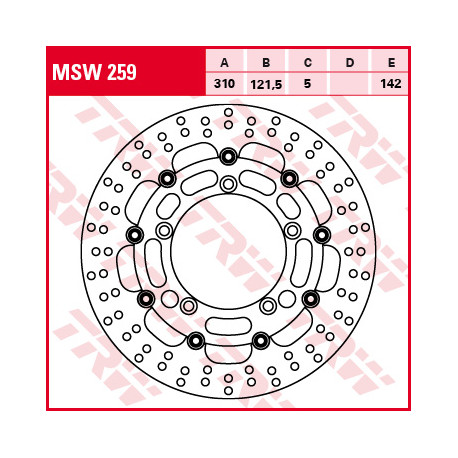 Brake discs TRW MSW259