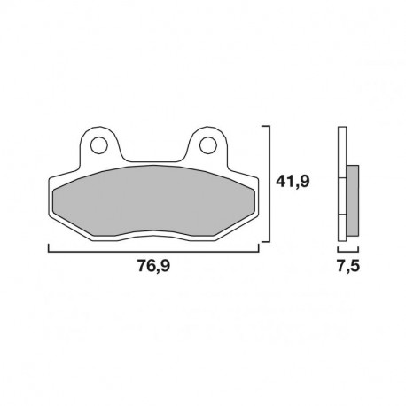 Plaquettes de frein BREMBO 07GR12