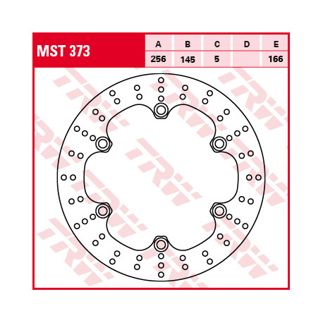 Brake disc Rigid TRW / Lucas MST373