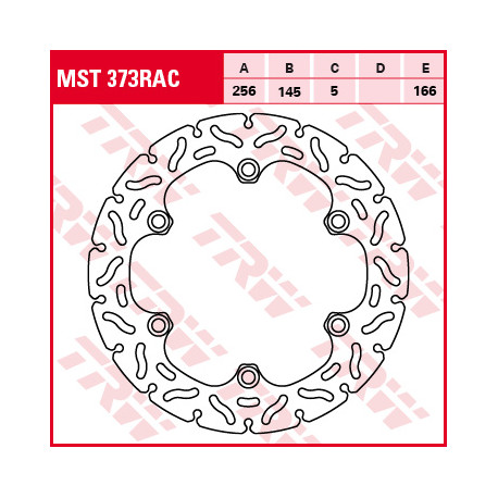 Brake disc Rigid TRW / Lucas MST373RAC