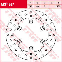 Disque de frein Fixe TRW / Lucas MST247