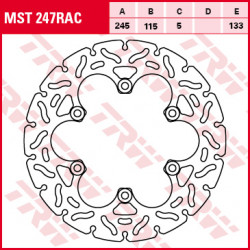 Brake disc Rigid TRW / Lucas MST247
