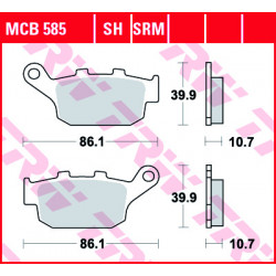 Scheibenbremsbeläge TRW MCB585