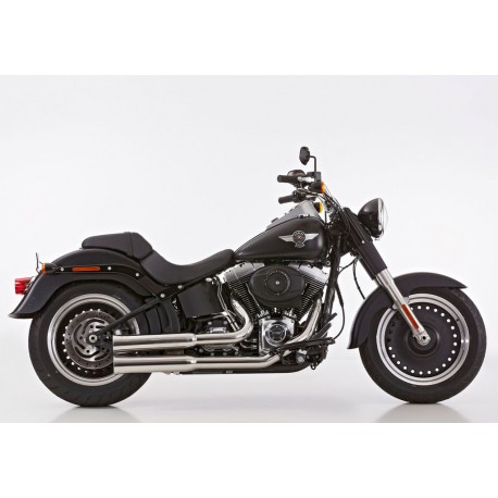 Komplettanlage Falcon Double Groove grau - Harley-Davidson Softail ...