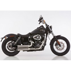 Komplettanlage Falcon Double Groove grau - Harley-Davidson Dyna ...