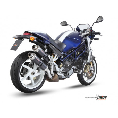 Auspuff Mivv GP für Ducati Monster 800 S2R / 996 S4R / 1000 S2R / | Carbon