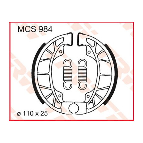 Bremsbacken Starr TRW / Lucas MCS984