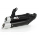 Echappement Ixil Dual Hyperlow noir - Honda CB 500 FA 2019-23 // CBR 500 RA 2019 -23 // CB 500 XA 2019-23