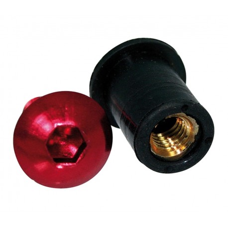 Kit visserie Rouge Chaft pour carénage / bulle 