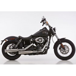 Exhaust Falcon Double Groove - Harley-Davidson Dyna Low Rider FXDL 06-09 // Street Bob FXDB 06-16 // Super Glide FXD06-10