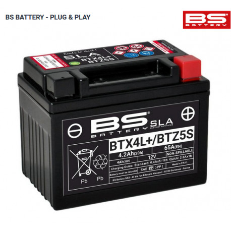Battery BS BATTERY SLA - BTX4L/BTZ5S Maintenance free, factory activated