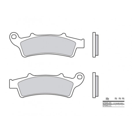 BREMBO Brake Pads Front 1035741 Sintered Metal