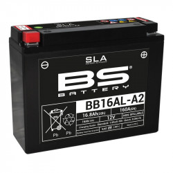 Batterie BS BATTERY BB16AL-A2 haute performance livrée avec pack acide