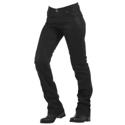 Approved Overlap Donington Black Waxed Lady Jeans