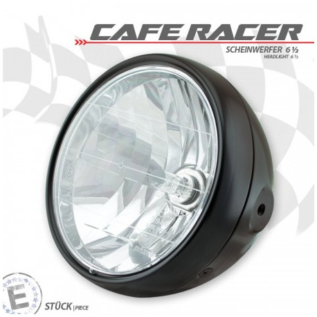 H4 Headlight "CafeRacer" 6.5" M8 side mounting