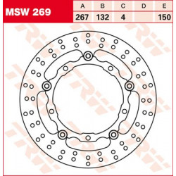 Disque de frein Flottant TRW MSW269