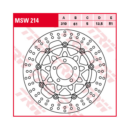 Schwimmende Scheibe TRW MSW214