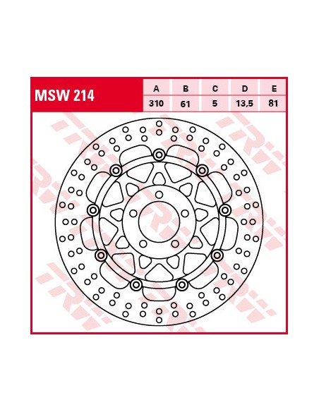 Schwimmende Scheibe TRW MSW214