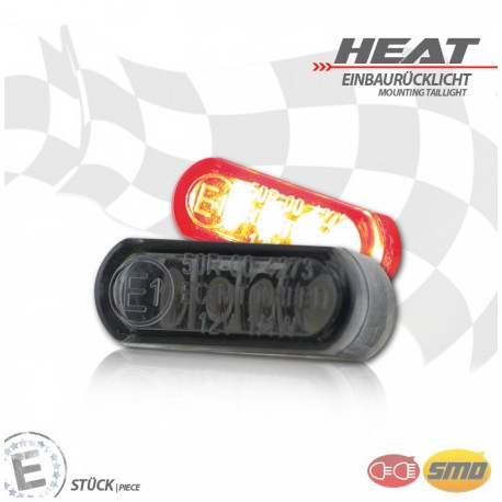 LED-Einbaurücklicht "Heat" getönt