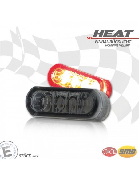 LED-Einbaurücklicht "Heat" getönt