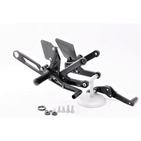 MG Biketec rearset - Yamaha YZF-R1 M 2017 /+
