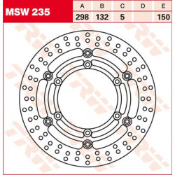 Brake disc floating TRW MSW235