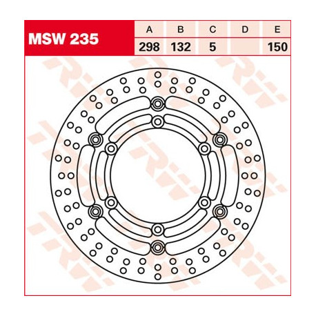 Brake disc floating TRW MSW235