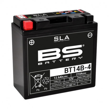 Batterie BS BATTERY BT14B-4 sans entretien activée usine