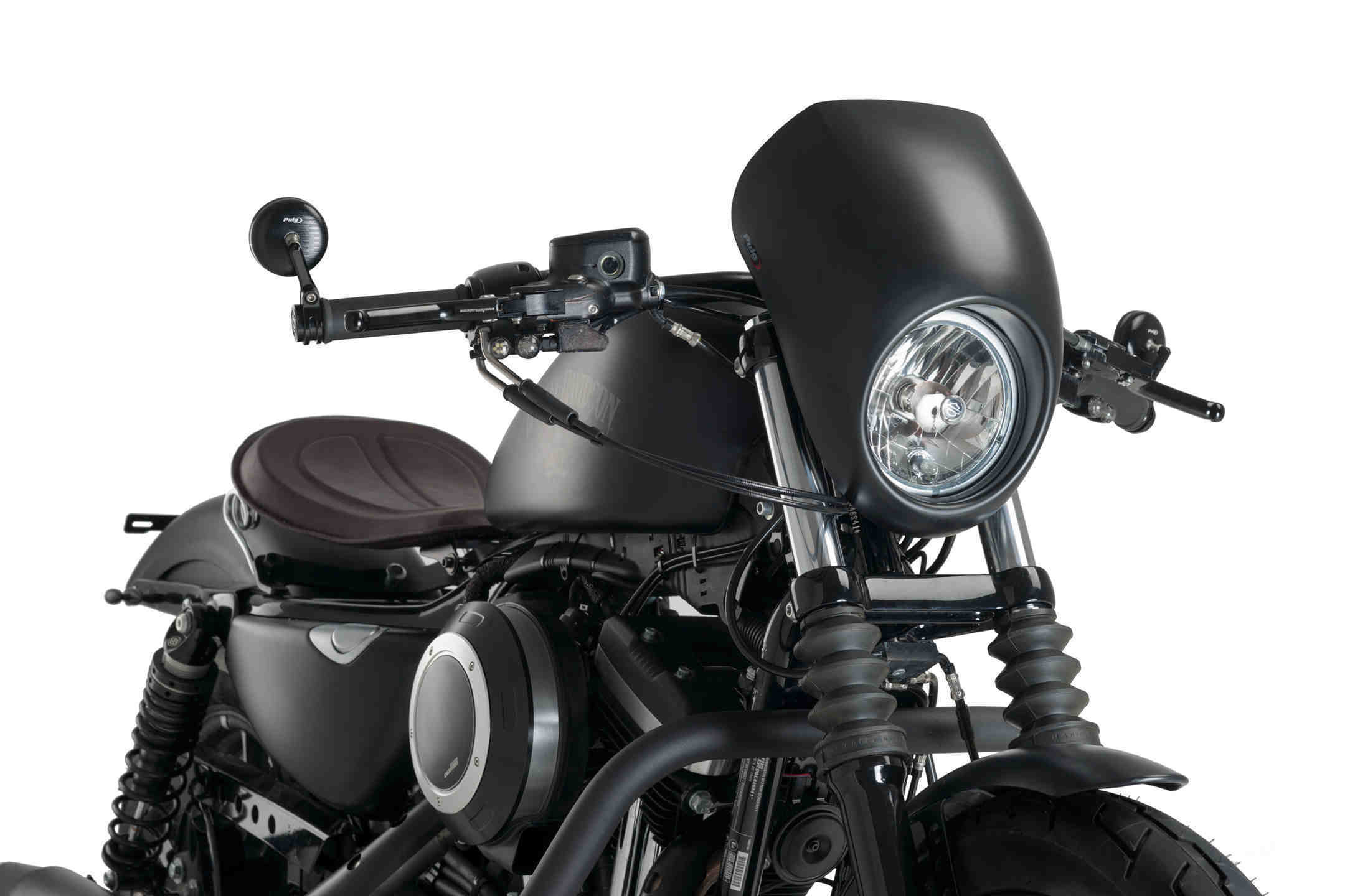 Nose fairing Free Spirit CustomAcces - Harley Davidson Sportster 883 LOW  XL883L 2010 - Black - Moto-Parts