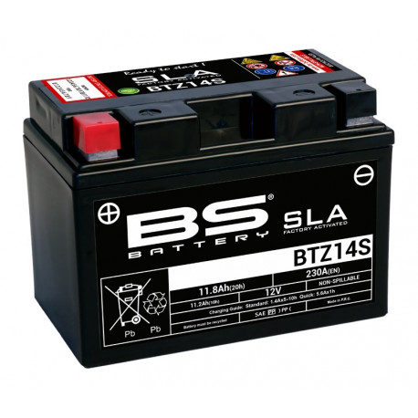 BS BATTERY Battery BTZ14S SLA Maintenance Free Factory Activated