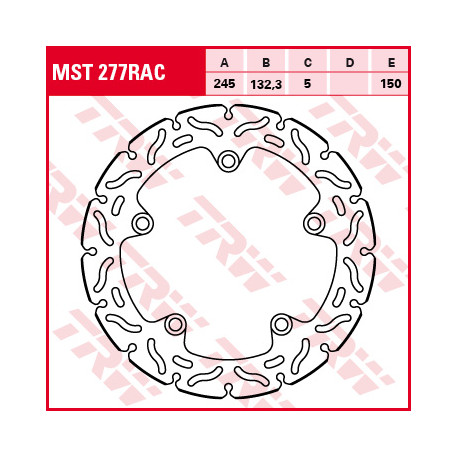 Brake disc floating TRW MSW277RAC